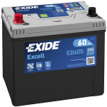 EB605 EXIDE EXCELL AKKU 12V, 60AH/480A, P230, L173, K222 (+/-)