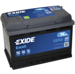 EB740 EXIDE EXCELL AKKU 12V, 74AH/680A, P278, L175, K190 (+/-)