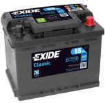 EC550 EXIDE CLASSIC AKKU 12V, 55AH/460A, P242, L175, K190 (+/-)