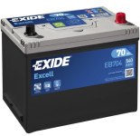 EB704 EXIDE EXCELL AKKU 12V, 70AH/540A, P270, L173, K222 (+/-)