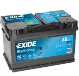 EL652 EXIDE EFB START&STOP AKKU 12V, 65AH/650A, P278, L175, K175 (+/-)