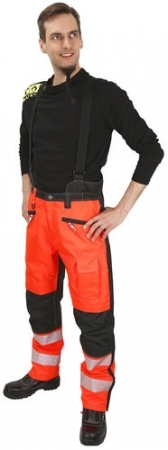 PAT555P-4XL TALVIHOUSUT 4XL AMETISTI FL.PUN/MUSTA LK1 EN20471