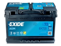 EK720 EXIDE AGM START&STOP AKKU 12V, 72AH/760A, P278, L175, K190 (+/-)