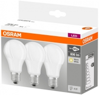 OS132 OSRAM LED VAKIOLAMPPU 9W E27 A60 3-PACK