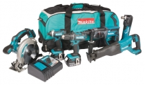 MAK-DLX6038M MAKITA DLX6038M KONESARJA 18V, DDF482, DTD152, DSS610, DJR186, DHR202, DTM51. KOLME 4,0AH AKKUA JA LATAUSLAITE