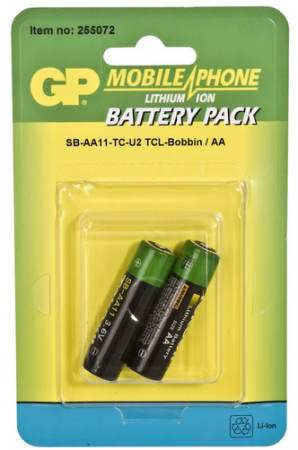 GP255072 KOIRATUTKAPARISTO 3,6V SB-AA11 LI-ION 2KPL