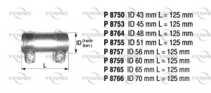 FEN-P8755 LIITOSHOLKKI ID50X125 MM