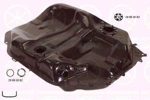 2909007 Polttoainetankki, 45 ltr, ruisku, Tiivisteillä