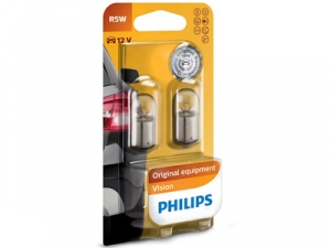 100-12821IP AUTOL.PHILIPS R5W 12V 5W BA15S ITSEP.PAK