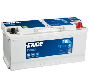 EB1100 EXIDE EXCELL AKKU 12V, 110AH/850A, P394, L175, K190 (+/-)