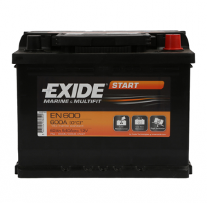 EN600 EXIDE START AKKU 12V, 62AH/540A, P540, L245, K175 (-/+)