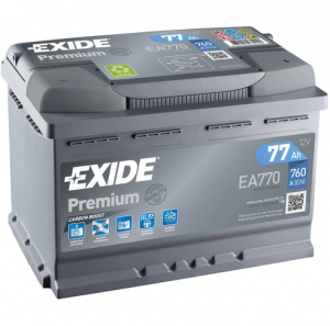 1815-EA770 EA770 EXIDE PREMIUM 77AH 278X175X190 -/+ 760A